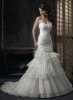 Узкое свадебное платье со шлейфом "Аврора" - 