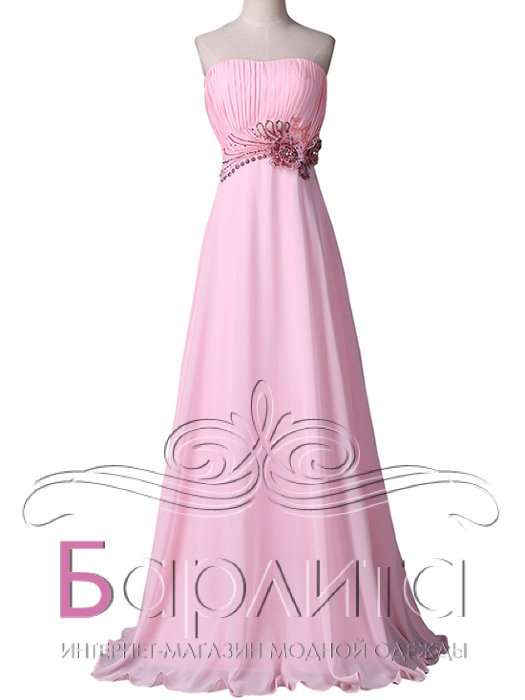 Розовое вечернее платье &quot;Филипина&quot; зумительное платье для любого торжества. Подойдет и для выпускного вечера и для дня рождения. Цвет розовый. Ткань: шифон с украшениями.