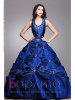 Бальное, свадебное синее платье - 