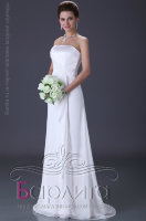 Белое свадебное платье со шлейфом "Анита"