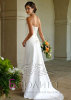 Белое свадебное платье со шлейфом "Анита" - 