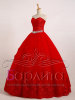 Пышное красное платье "Альба" - 