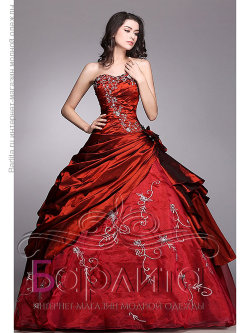Красное выпускное (свадебное) платье